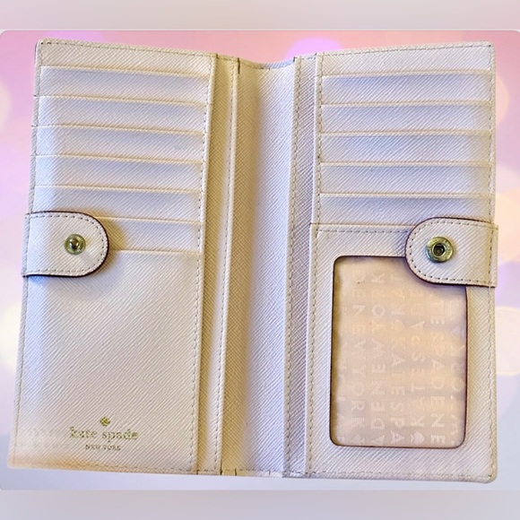 Kate Spade Haven Lane Stacy Glitter Dot Wallet in Plum Dawn - Picture 5 of 12